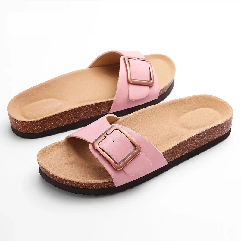 Shevalues Cork Clogs Sandals For Women Summer New Clogs Mules With Arch Support Fashion Beach Slippers Female Orthopedic Slides