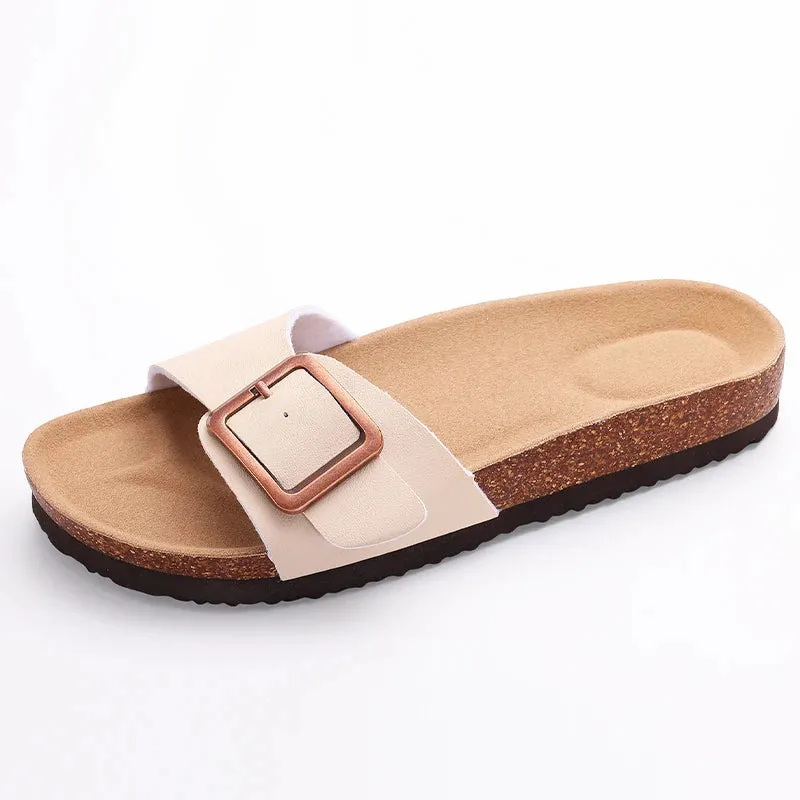 Shevalues Cork Clogs Sandals For Women Summer New Clogs Mules With Arch Support Fashion Beach Slippers Female Orthopedic Slides