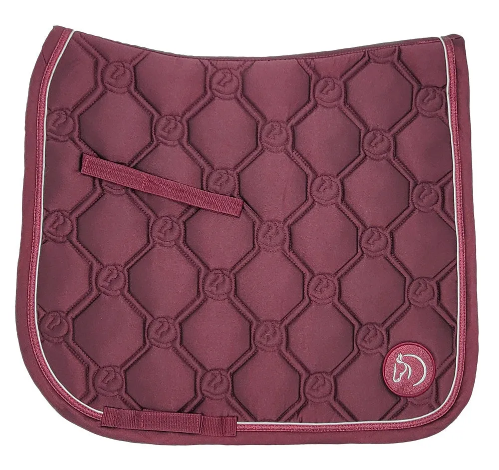 Shimmer Saddlecloth Burgandy