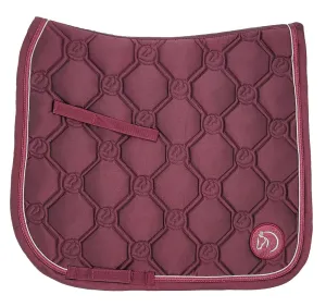Shimmer Saddlecloth Burgandy