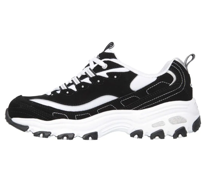 Skechers D'Lites - Biggest Fan Black & White