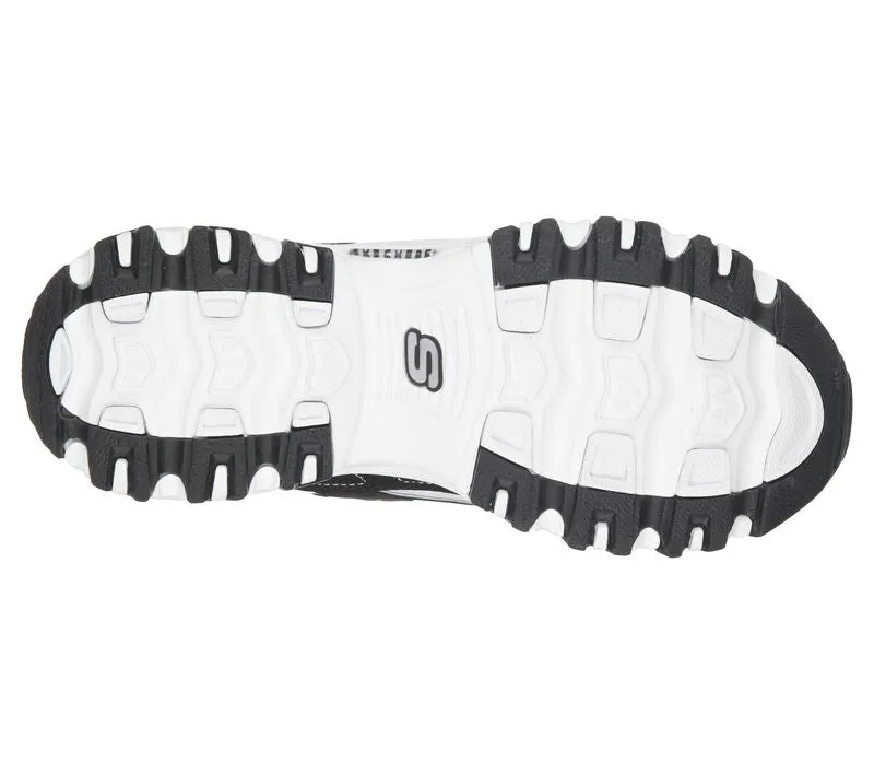 Skechers D'Lites - Biggest Fan Black & White