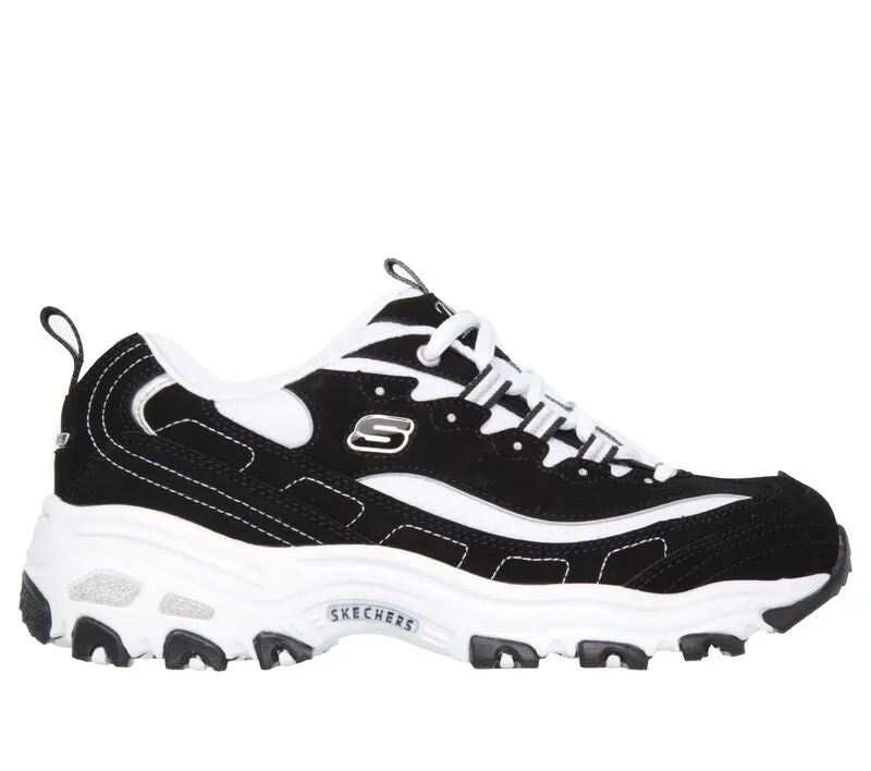 Skechers D'Lites - Biggest Fan Black & White
