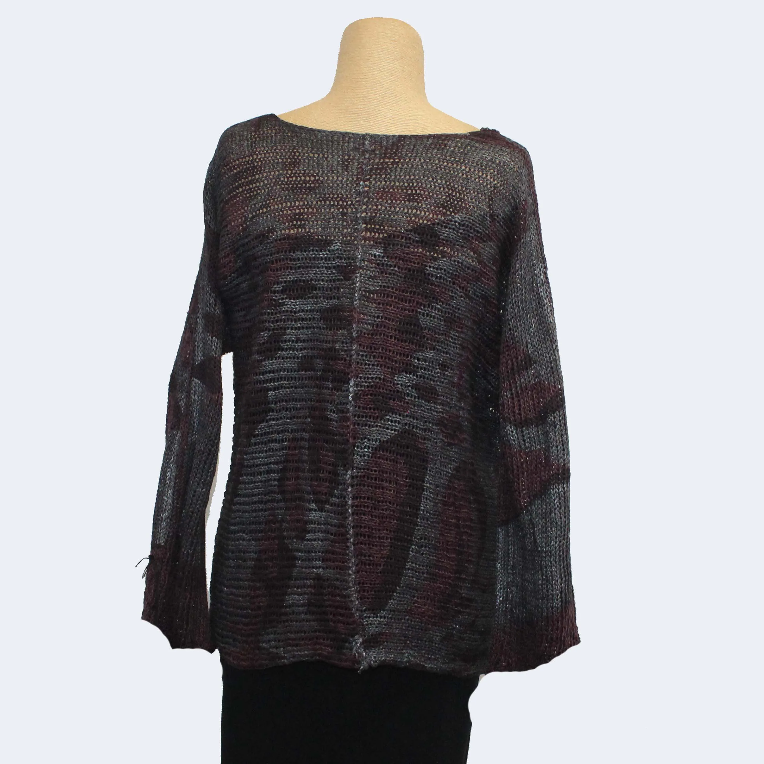Skif Sweater, Purple/Metallic Grey/Black S