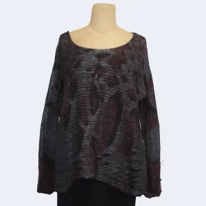 Skif Sweater, Purple/Metallic Grey/Black S