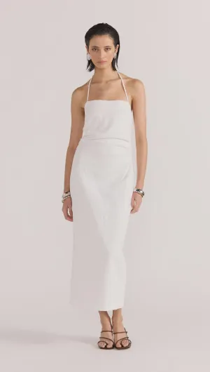 Staple The Label Athena Halter Midi Dress - White