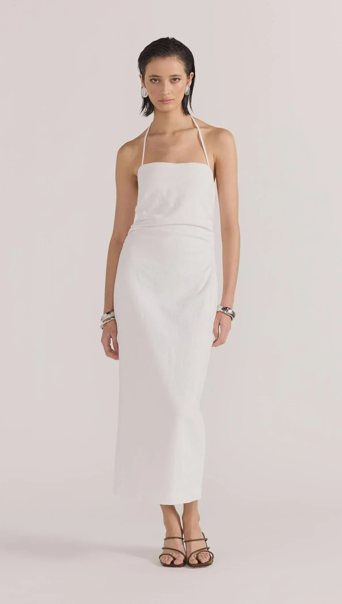 Staple The Label Athena Halter Midi Dress - White
