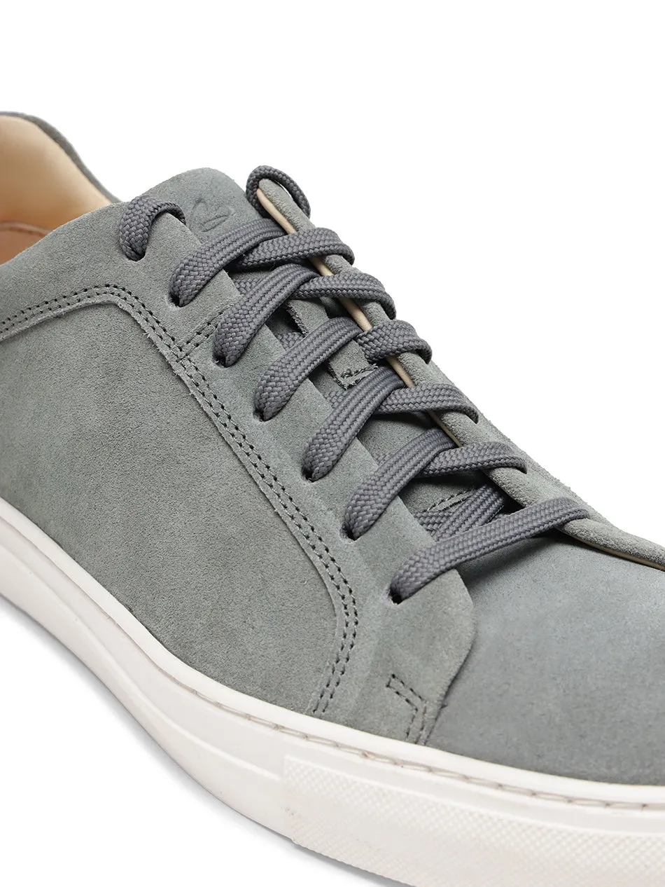 Stone Grey Suede Trainers
