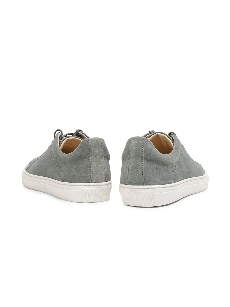 Stone Grey Suede Trainers