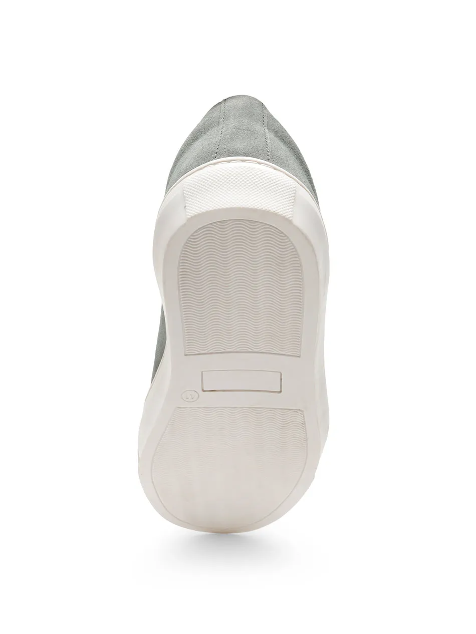 Stone Grey Suede Trainers