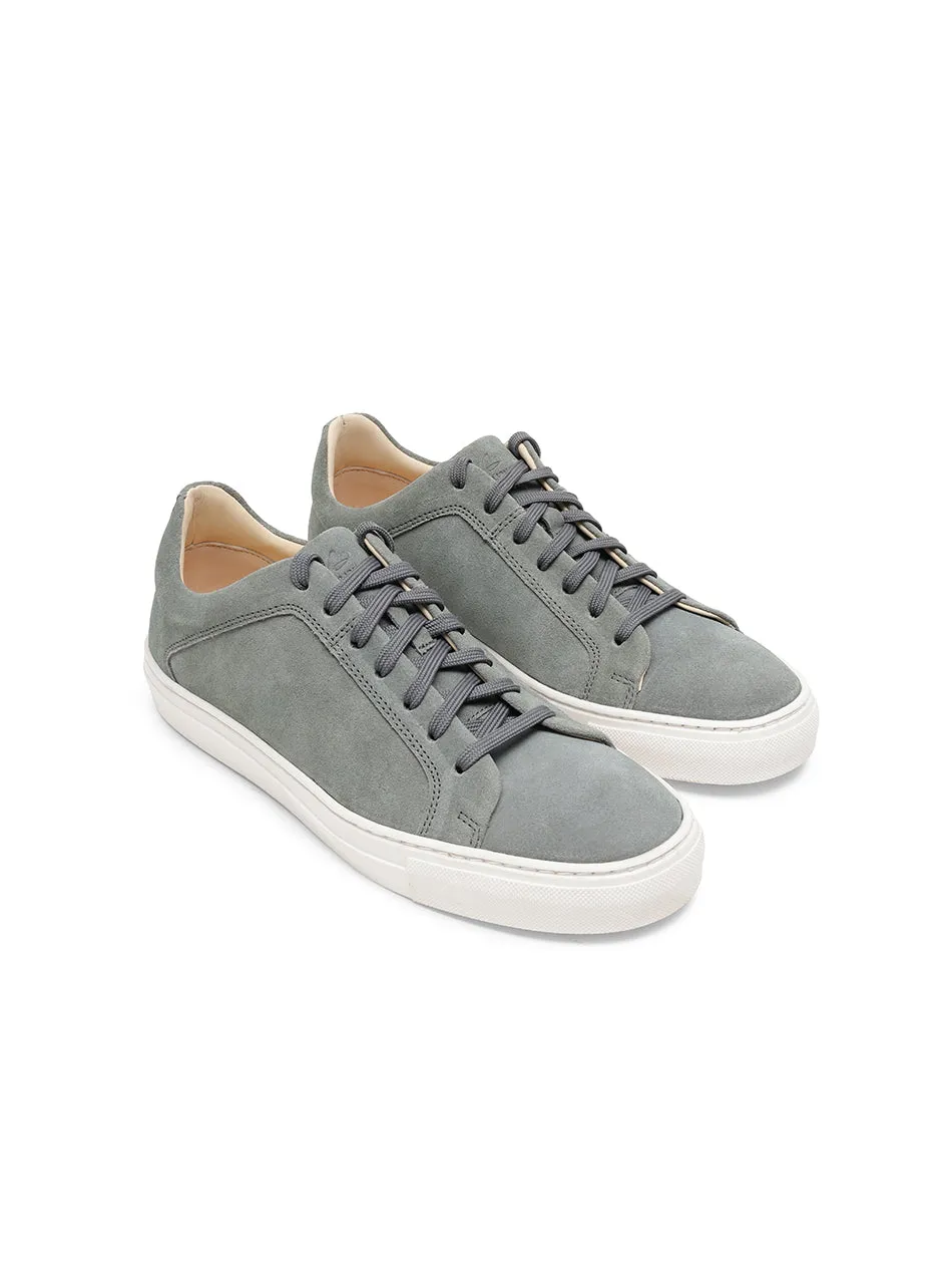 Stone Grey Suede Trainers