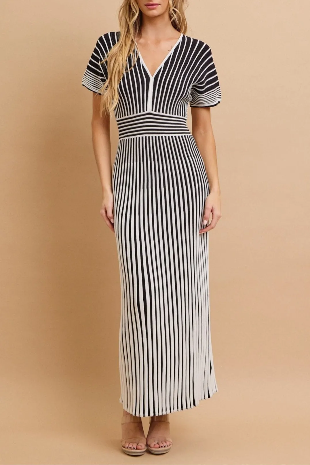 Striped Allure Maxi Dress