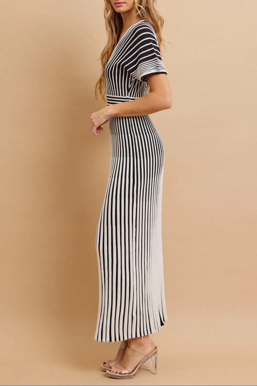 Striped Allure Maxi Dress