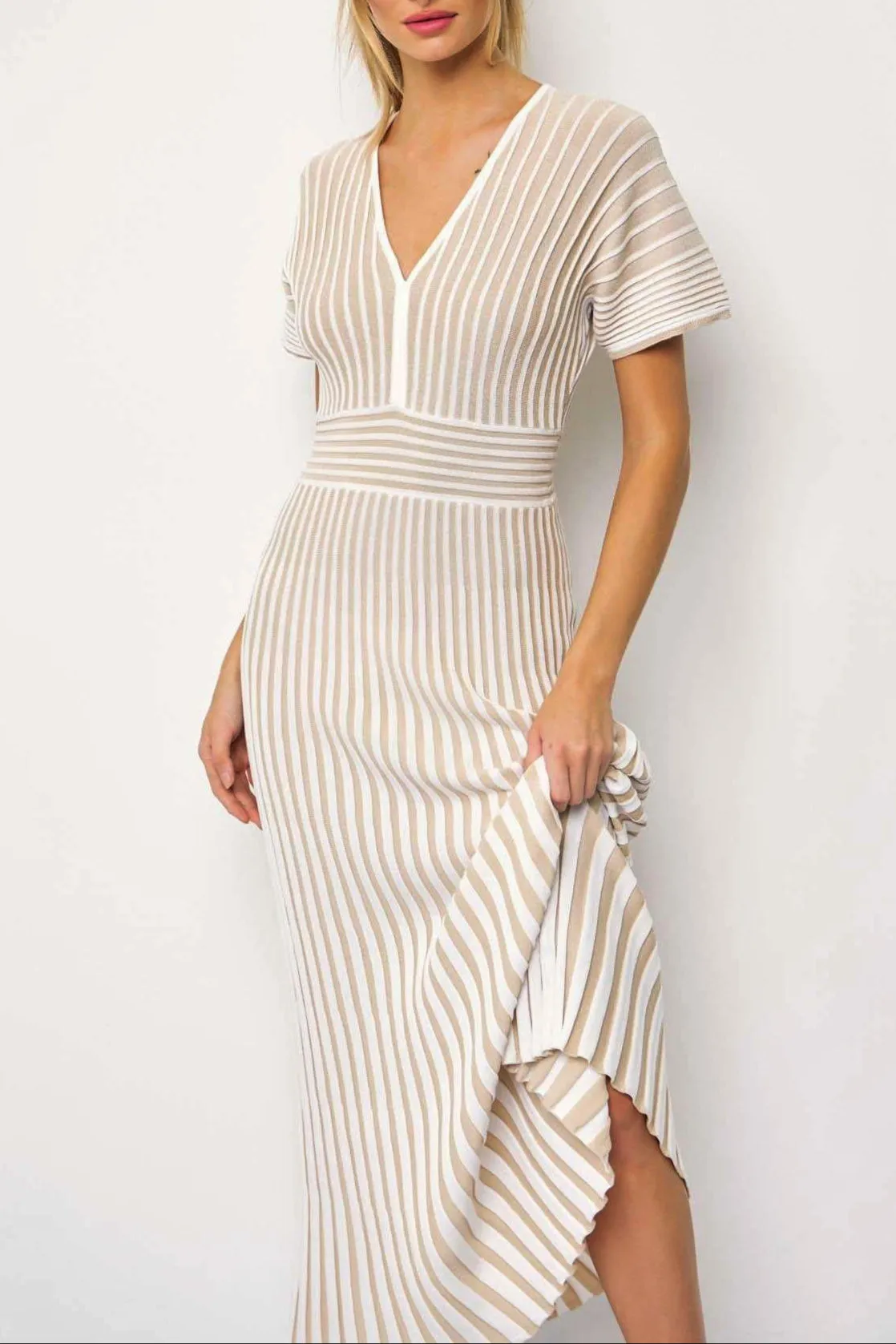 Striped Allure Maxi Dress
