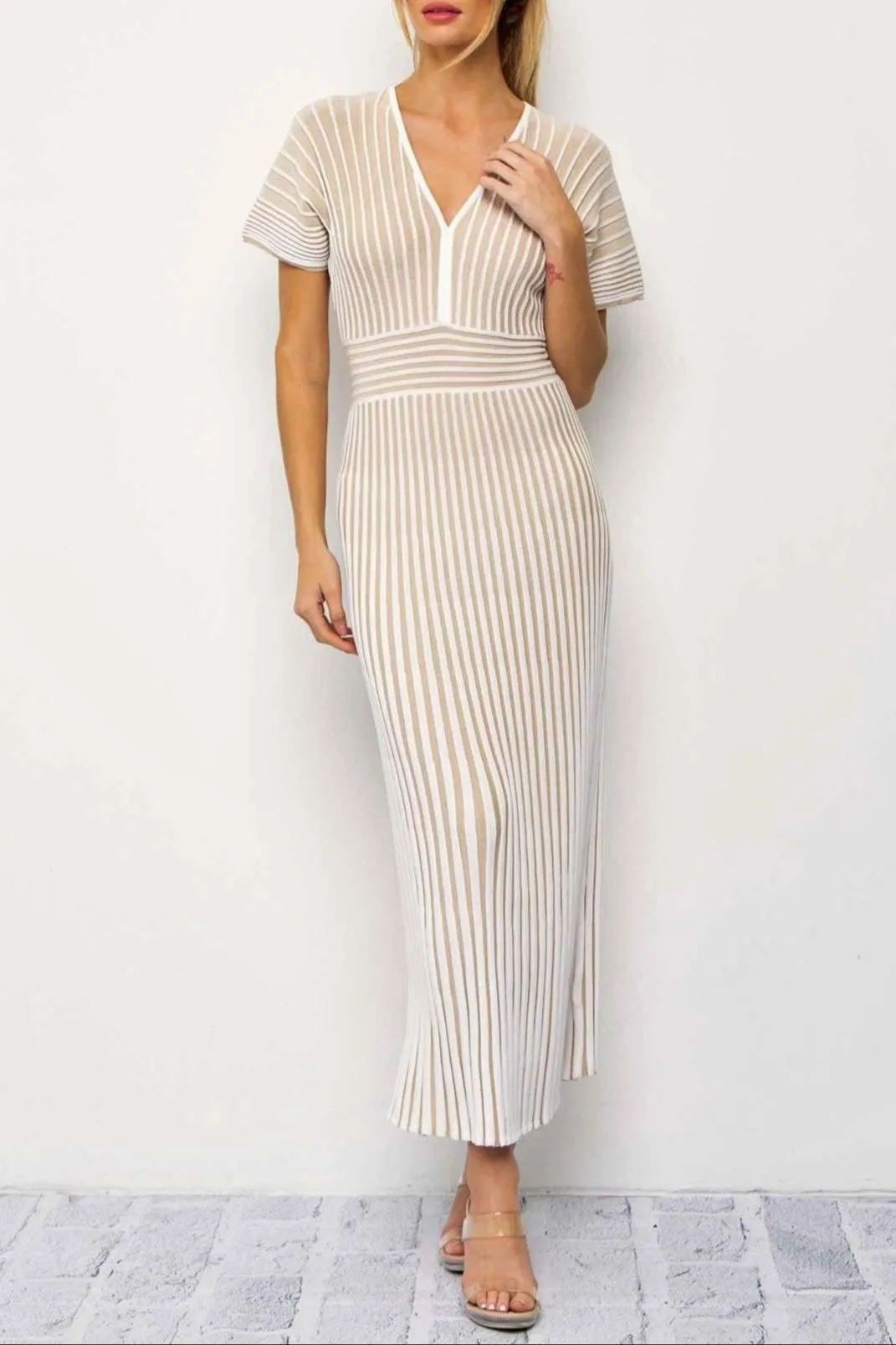 Striped Allure Maxi Dress