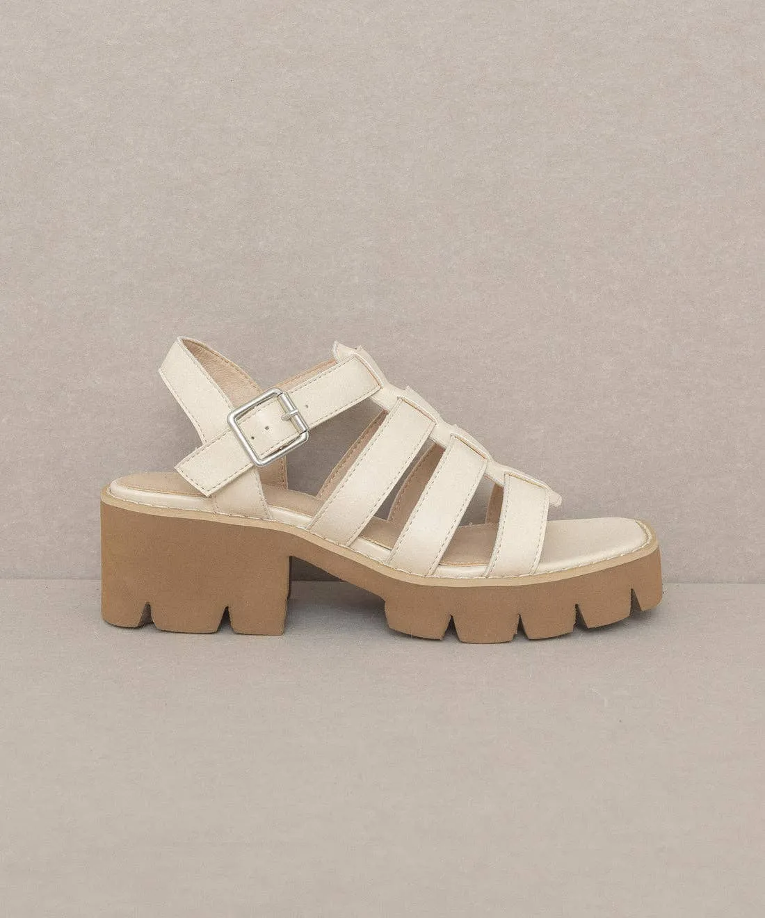 The Summer Beige | Lug Sole Gladiator Sandals
