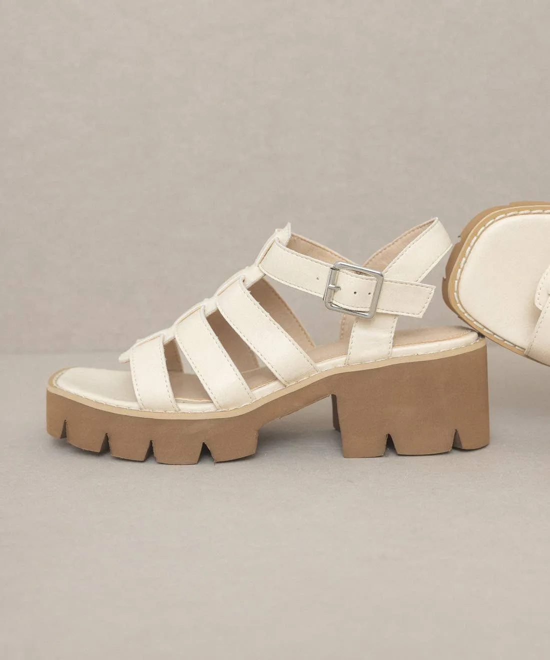The Summer Beige | Lug Sole Gladiator Sandals