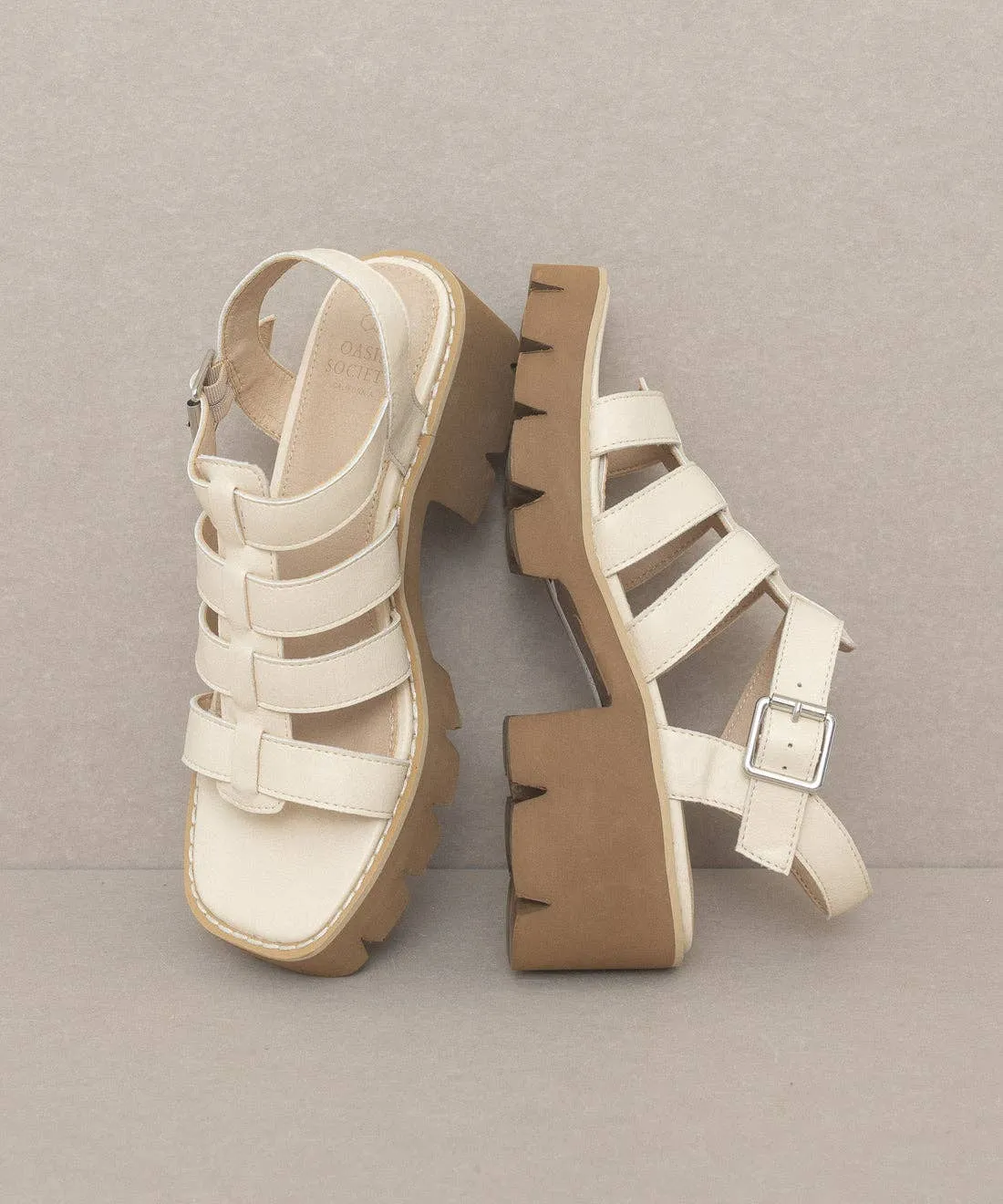 The Summer Beige | Lug Sole Gladiator Sandals