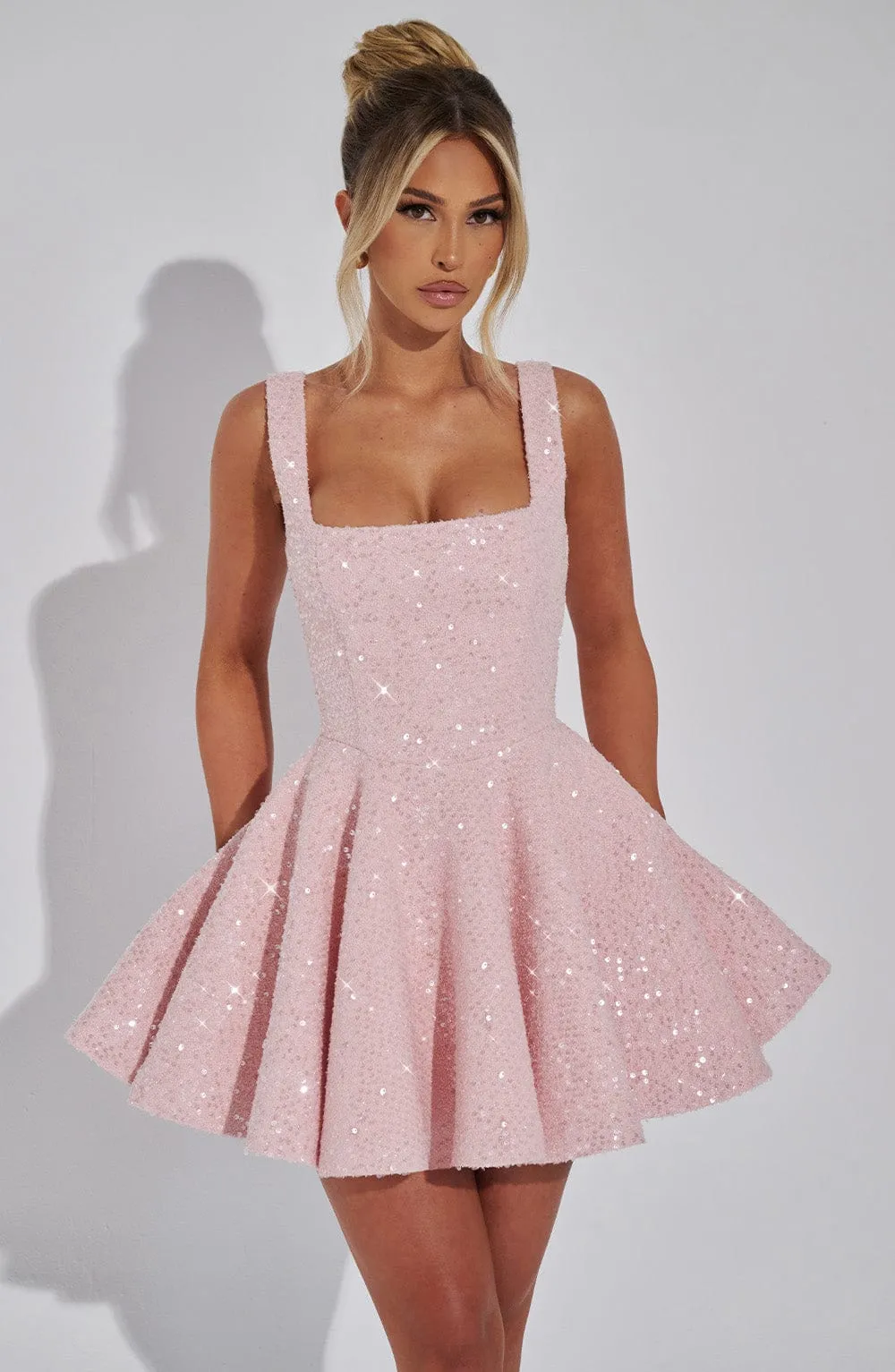 Triana Mini Dress - Blush