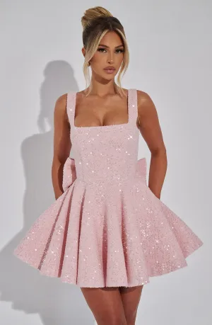 Triana Mini Dress - Blush