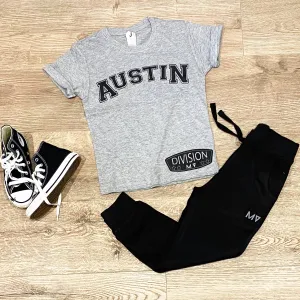 Varsity Name Grey & Black Set