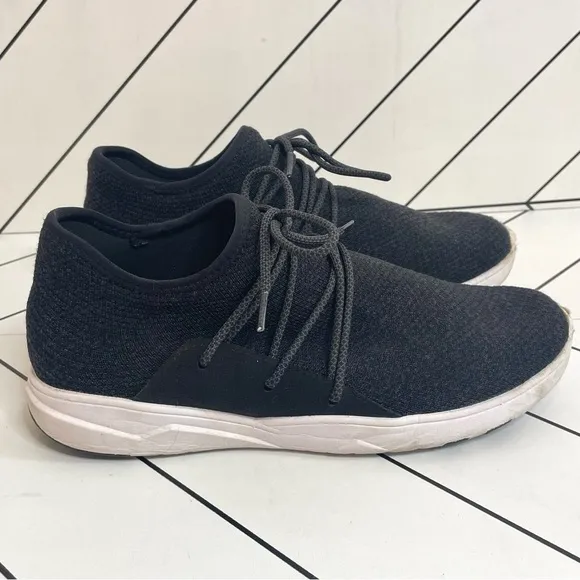 Vessi | CityScape Lace Up Waterproof Knit Sneakers Storm Black Size 10