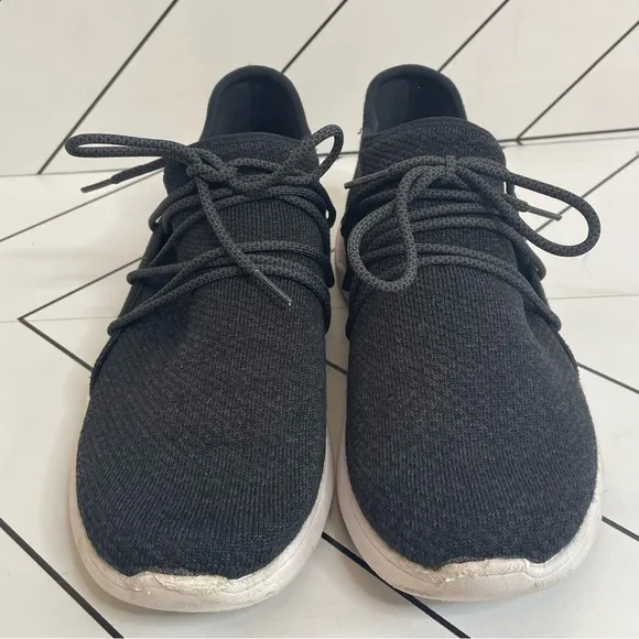 Vessi | CityScape Lace Up Waterproof Knit Sneakers Storm Black Size 10