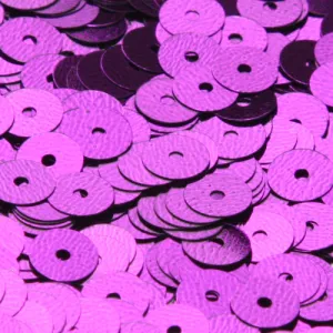 Washable Flat Round Sequin #P38 Purple (Metallic)
