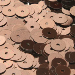Washable Flat Round Sequin #P47 Dark Bronze (Metallic)
