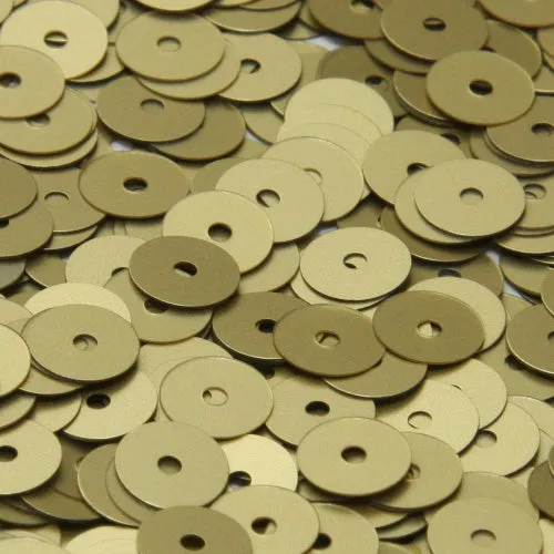 Washable Flat Round Sequin #PF41 Gold (Metallic Matte)