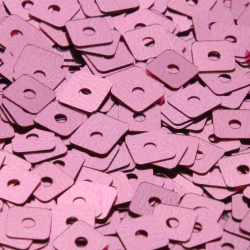 Washable Flat Square Sequin #P31 Old Rose (Metallic)