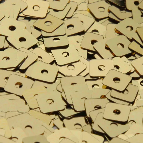 Washable Flat Square Sequin #P41 Gold (Metallic)