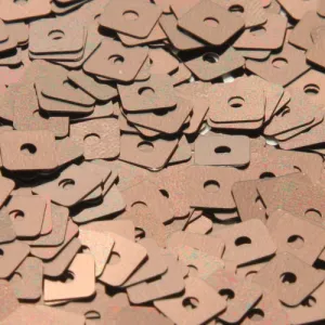Washable Flat Square Sequin #P47 Dark Bronze (Metallic)