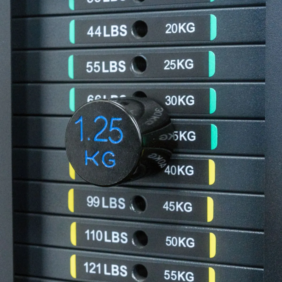 Weight Stack Fractional Pins for Cable Machines