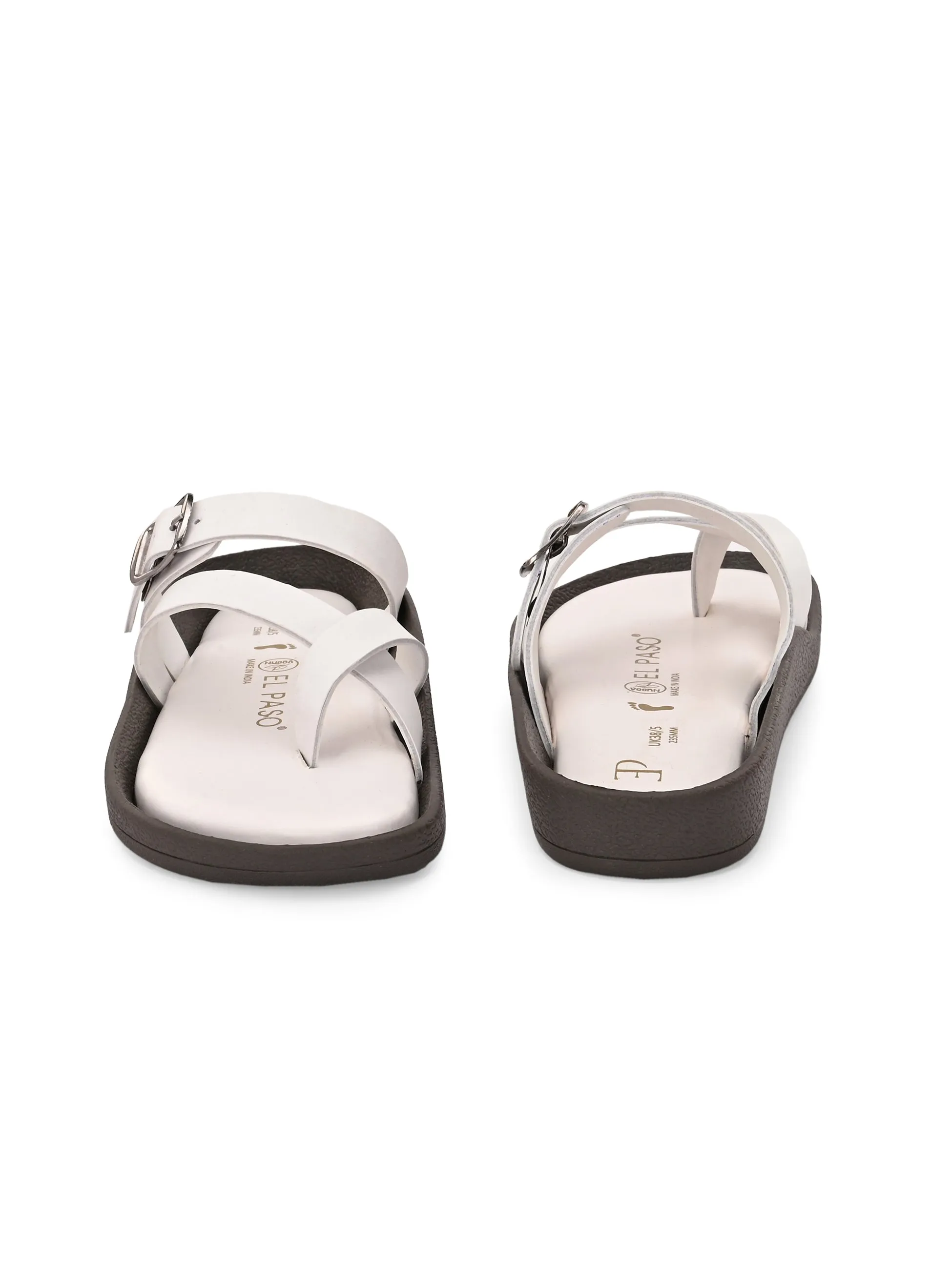 Women One Toe Flats with Buckle
