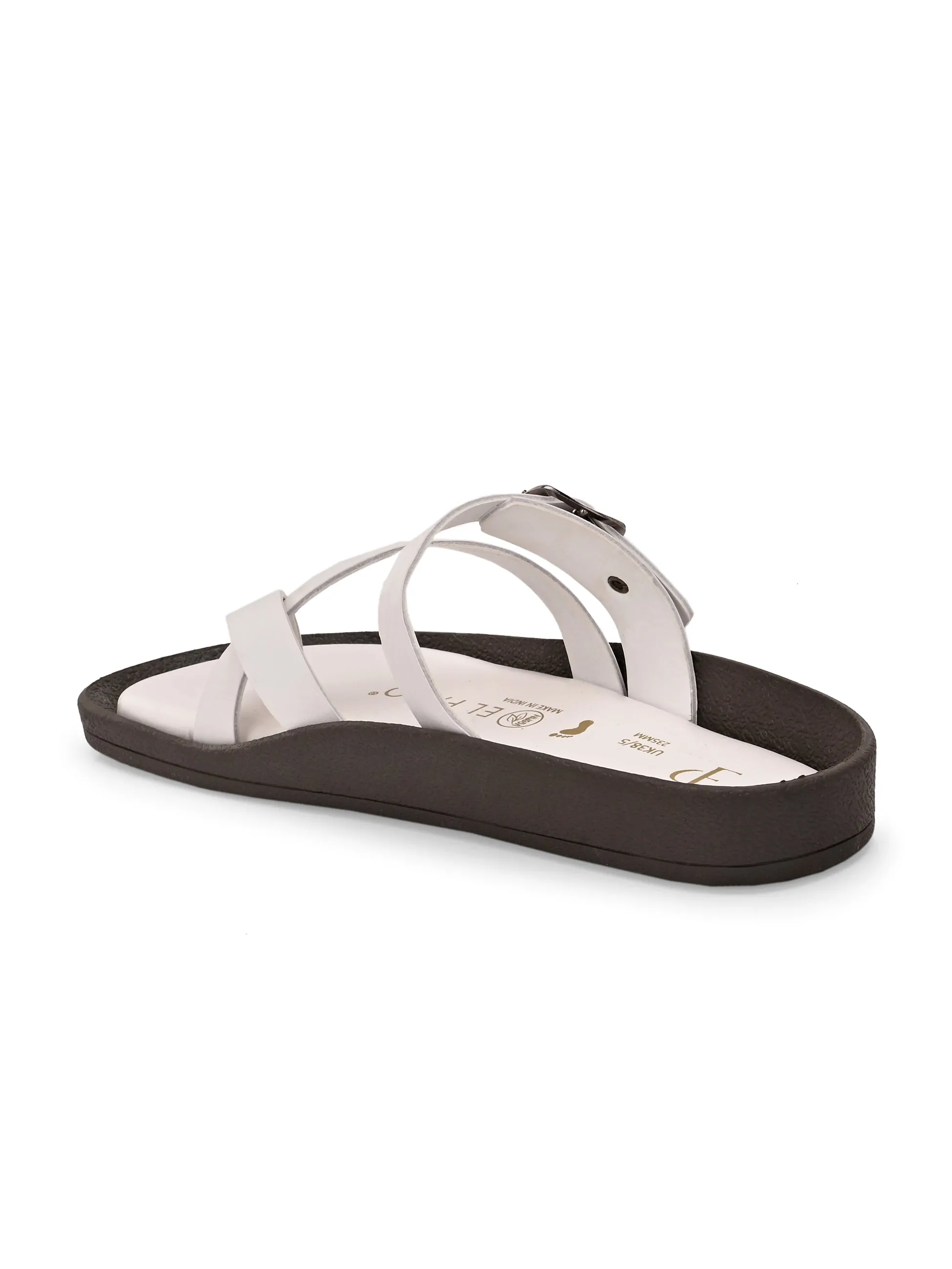 Women One Toe Flats with Buckle