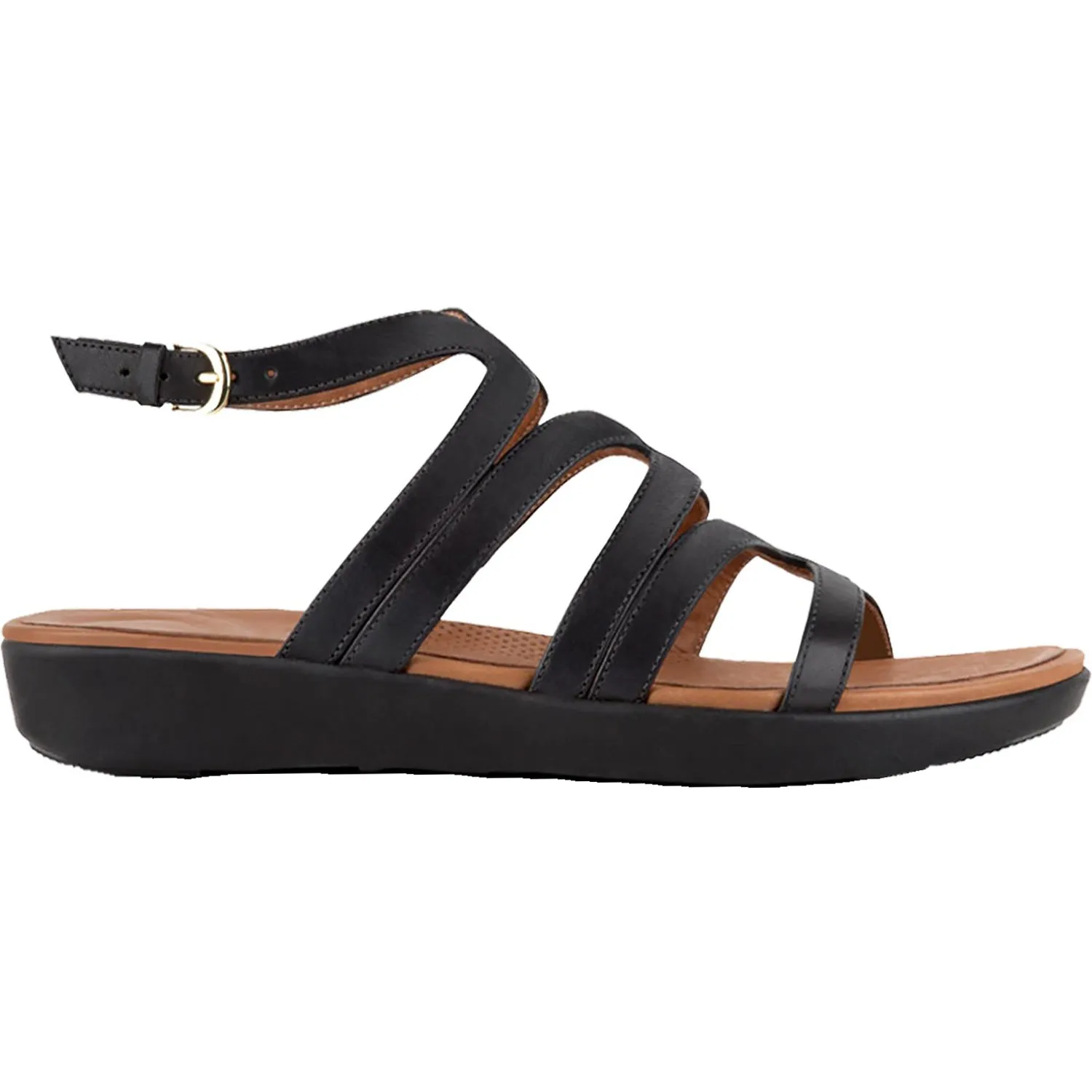 Women's Fit Flop Strata Gladiator Black Leather