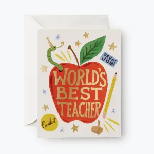 World's Best Teacher Card