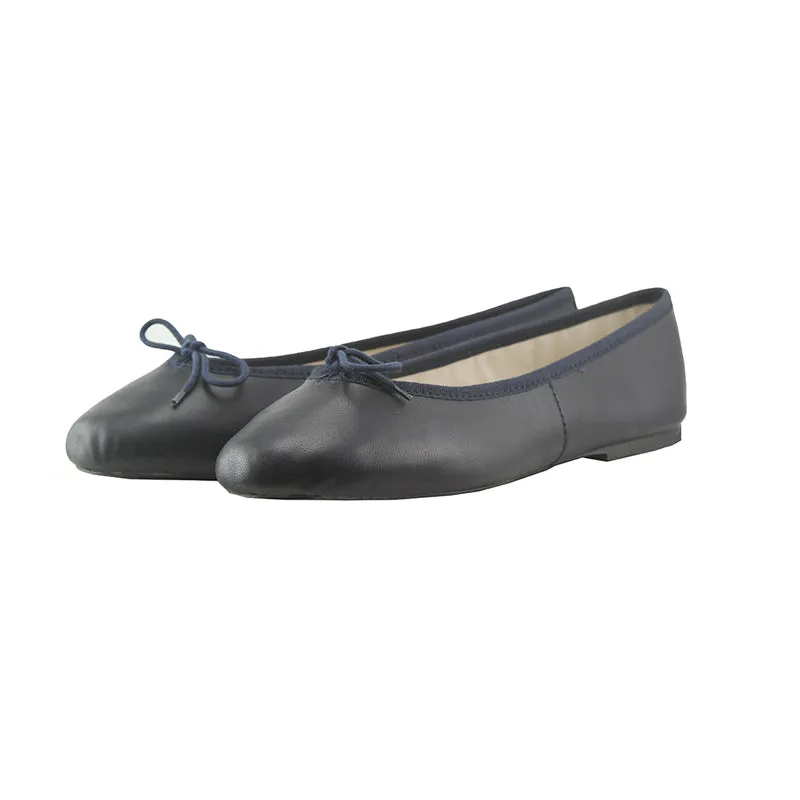 Zoe - Navy Leather